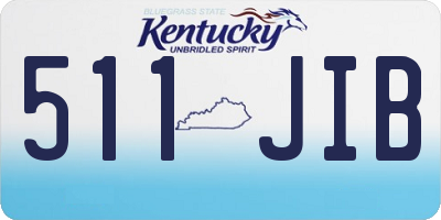 KY license plate 511JIB