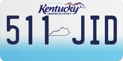 KY license plate 511JID