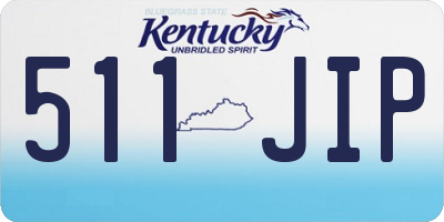 KY license plate 511JIP