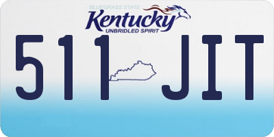 KY license plate 511JIT