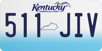 KY license plate 511JIV