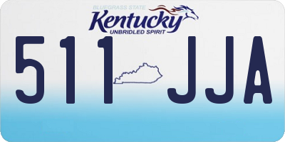KY license plate 511JJA