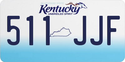 KY license plate 511JJF