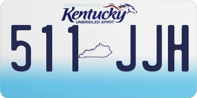 KY license plate 511JJH