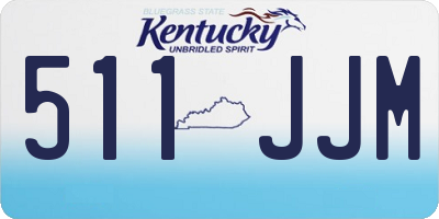 KY license plate 511JJM