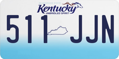 KY license plate 511JJN