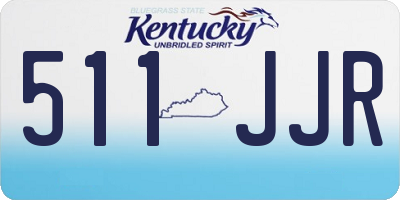 KY license plate 511JJR
