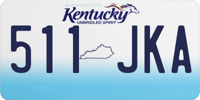 KY license plate 511JKA