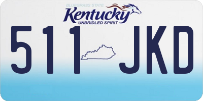 KY license plate 511JKD