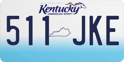KY license plate 511JKE