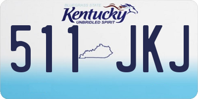 KY license plate 511JKJ