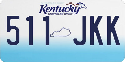 KY license plate 511JKK
