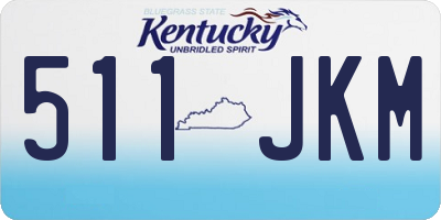 KY license plate 511JKM