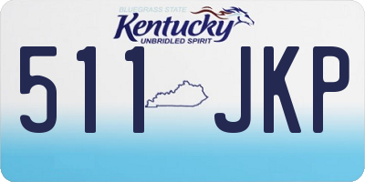 KY license plate 511JKP