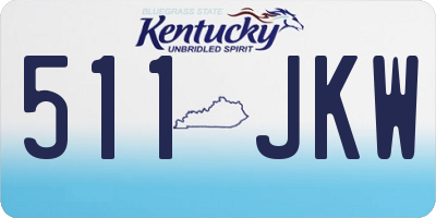 KY license plate 511JKW