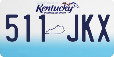 KY license plate 511JKX