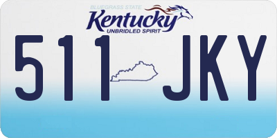 KY license plate 511JKY