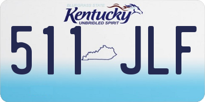 KY license plate 511JLF