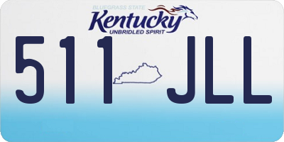 KY license plate 511JLL