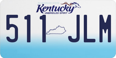 KY license plate 511JLM
