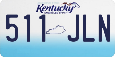 KY license plate 511JLN