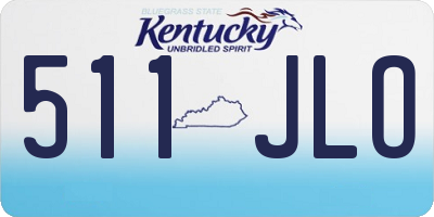KY license plate 511JLO