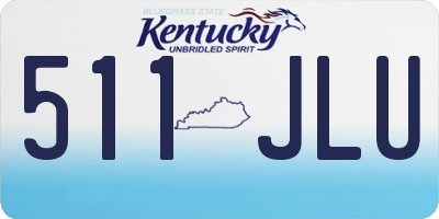 KY license plate 511JLU