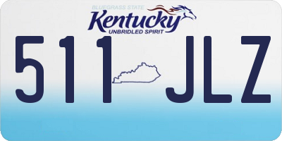 KY license plate 511JLZ