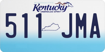 KY license plate 511JMA
