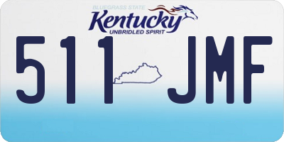 KY license plate 511JMF
