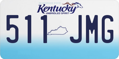 KY license plate 511JMG