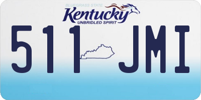 KY license plate 511JMI