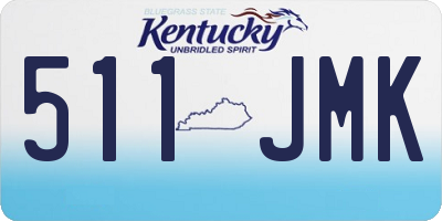 KY license plate 511JMK