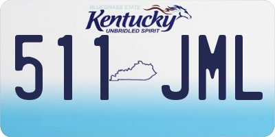 KY license plate 511JML