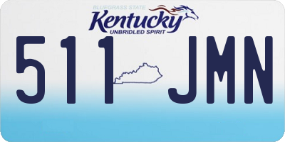 KY license plate 511JMN