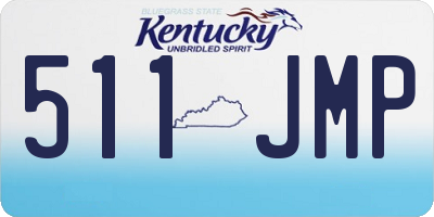 KY license plate 511JMP