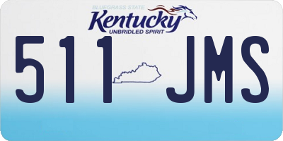 KY license plate 511JMS