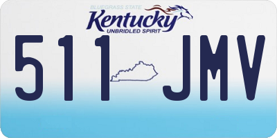KY license plate 511JMV