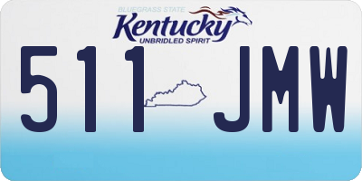 KY license plate 511JMW