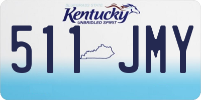 KY license plate 511JMY