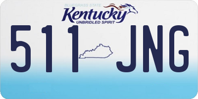 KY license plate 511JNG