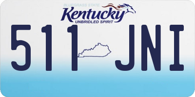 KY license plate 511JNI