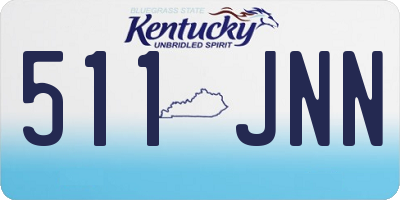 KY license plate 511JNN