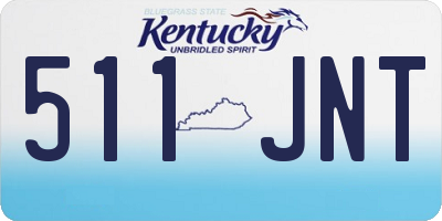 KY license plate 511JNT