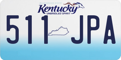 KY license plate 511JPA