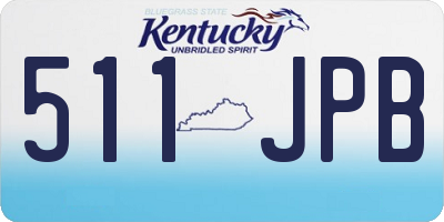 KY license plate 511JPB