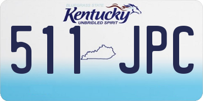 KY license plate 511JPC