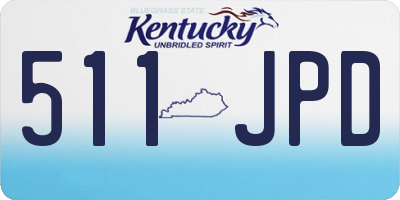 KY license plate 511JPD