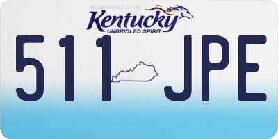 KY license plate 511JPE
