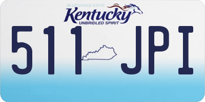 KY license plate 511JPI